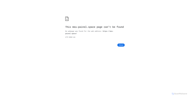 Security scan screenshot of http://meu-painel.space/