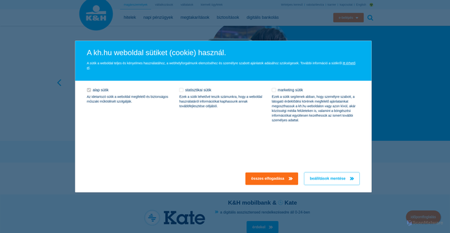 Security scan screenshot of https://kh.hu