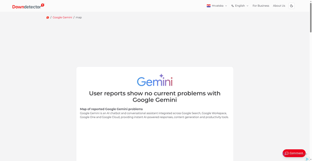 Security scan screenshot of https://downdetector.hr/en/status/googlegemini/map/
