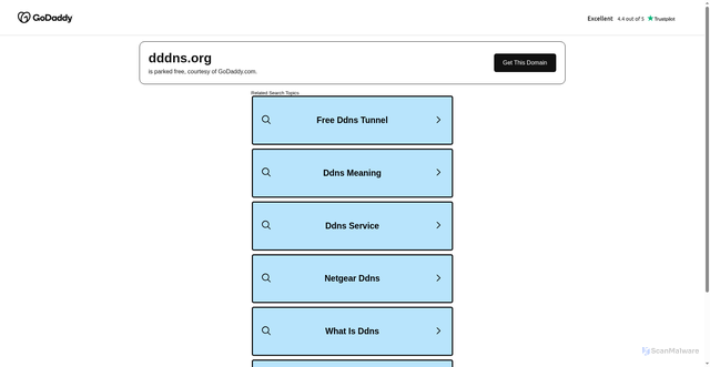 Security scan screenshot of https://dddns.org