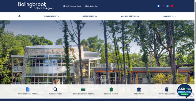 Security scan screenshot of https://www.bolingbrook.gov/