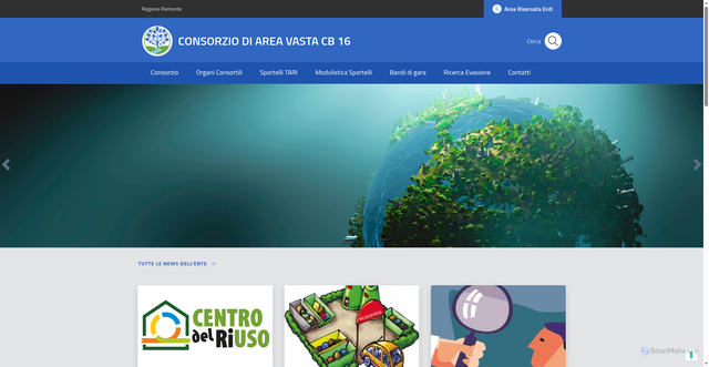 Security scan screenshot of https://www.consorziobacino16.it/
