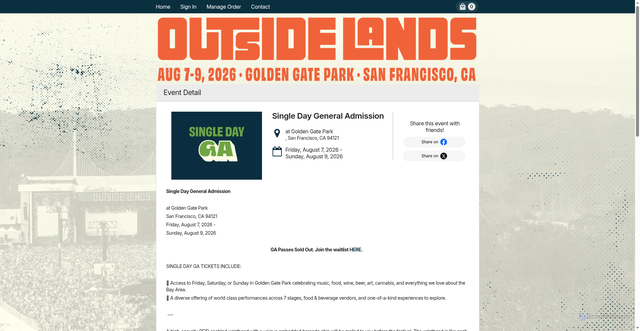 Security scan screenshot of https://outsidelands.frontgatetickets.com/event/fqt0jzev4yqlk10j