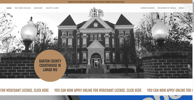 Security scan screenshot of https://countyofbarton.gov/