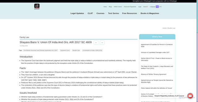 Security scan screenshot of https://www.drishtijudiciary.com/landmark-judgement/muslim-law/shayara-bano-v-union-of-india-and-ors-air-2017-sc-4609