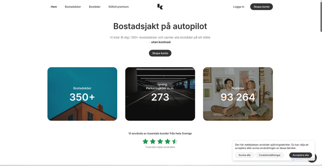 Security scan screenshot of https://www.kokoll.nu/