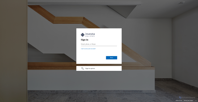 Security scan screenshot of https://service.investa.de