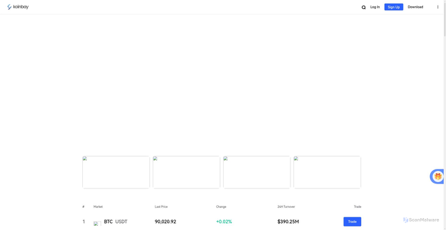 Security scan screenshot of https://www.koinbay.com