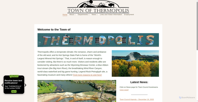 Security scan screenshot of https://thermopoliswy.gov/