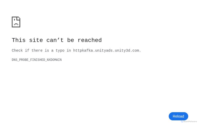 Security scan screenshot of https://httpkafka.unityads.unity3d.com/