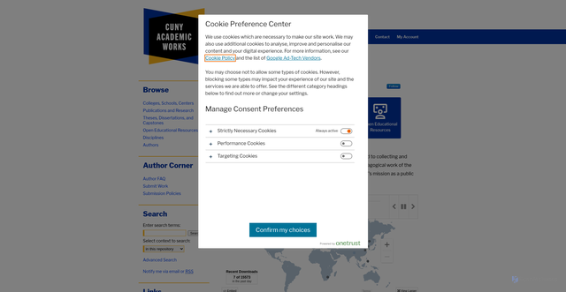 Security scan screenshot of https://academicworks.cuny.edu