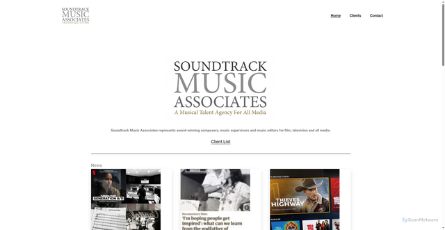 Security scan screenshot of https://soundtrk.com
