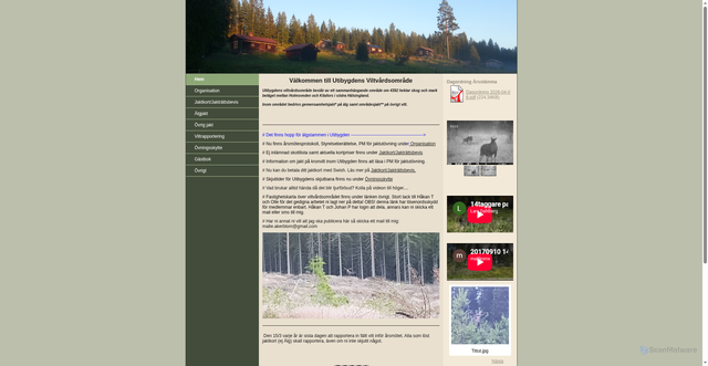 Security scan screenshot of https://utibygden.se