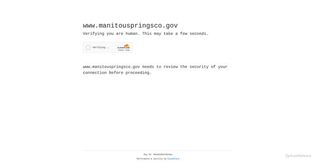 Security scan screenshot of https://www.manitouspringsco.gov/