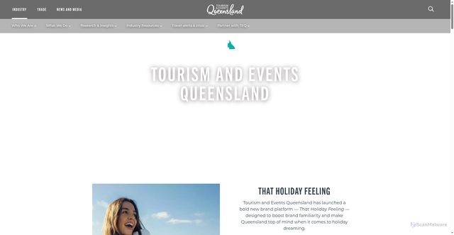 Security scan screenshot of https://teq.queensland.com/au/en/industry