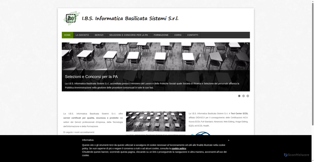 Security scan screenshot of https://www.ibsnet.it/