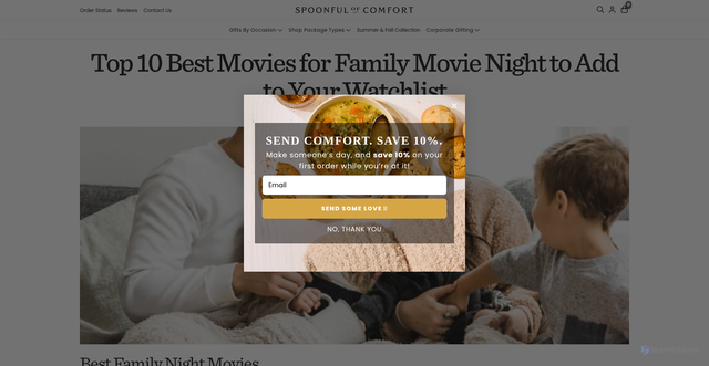 Security scan screenshot of https://www.spoonfulofcomfort.com/blog/top-10-best-movies-for-family-movie-night-to-add-to-your-watchlist?srsltid=AfmBOooXQvLsg9Sb475uZBabVe4S4ewJoLyhXh3uUUvTg9M-AmOZlooY