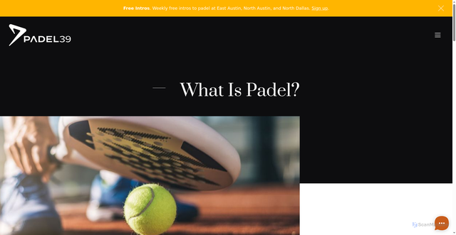 Security scan screenshot of https://www.padel39.com/blog/what-is-padel
