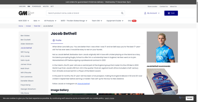 Security scan screenshot of https://www.playwiththebest.com/cricket/team-gm/jacob-bethell.html