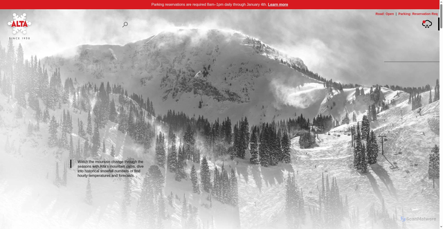 Security scan screenshot of https://www.alta.com/weather