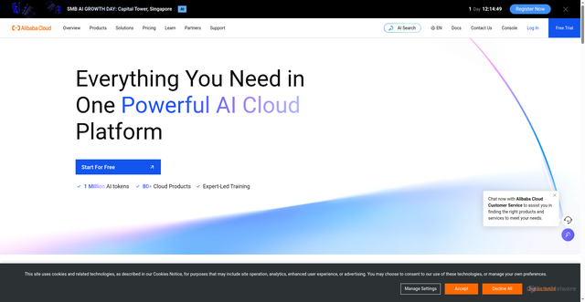 Security scan screenshot of https://intl.aliyun.com/