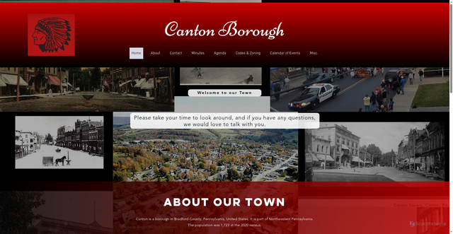 Security scan screenshot of https://www.cantonboroughpa.gov/