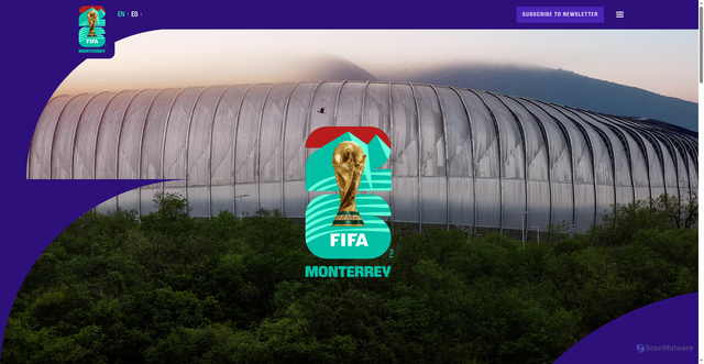 Security scan screenshot of https://www.fwc26monterrey.com/