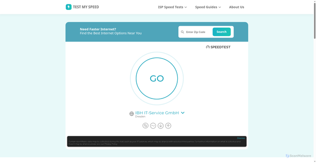 Security scan screenshot of https://www.testmyspeed.com/