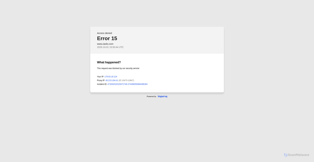 Security scan screenshot of https://www.zacks.com/stock/quote/MSTR