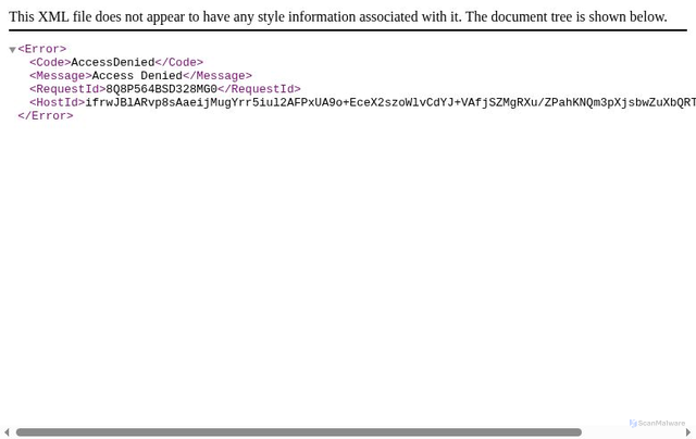 Security scan screenshot of https://inter-web.s3.ap-southeast-1.amazonaws.com/