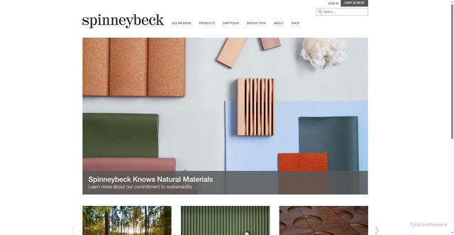 Security scan screenshot of https://spinneybeck.com