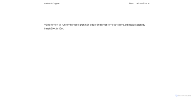 Security scan screenshot of https://runtomkring.se