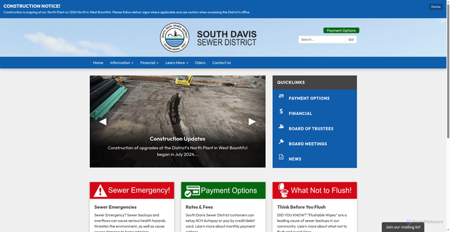 Security scan screenshot of https://www.sdsdut.gov/