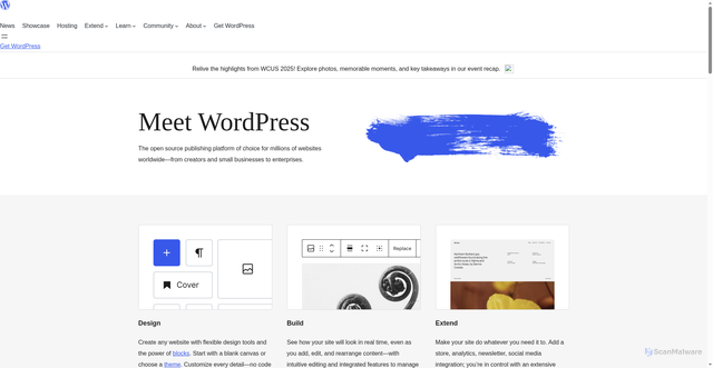 Security scan screenshot of https://www.wordpress.org/