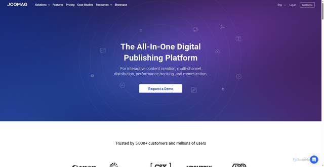 Security scan screenshot of https://static.joomag.com