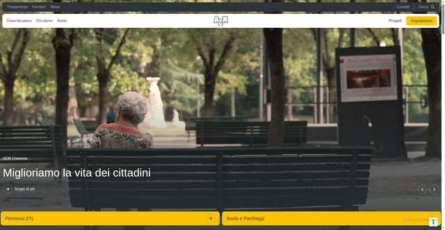 Security scan screenshot of https://aemcremona.it