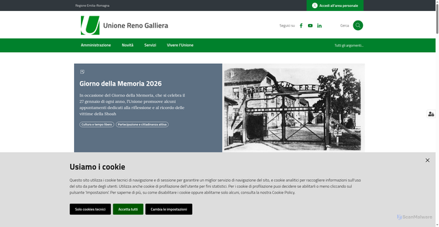 Security scan screenshot of https://www.renogalliera.it/