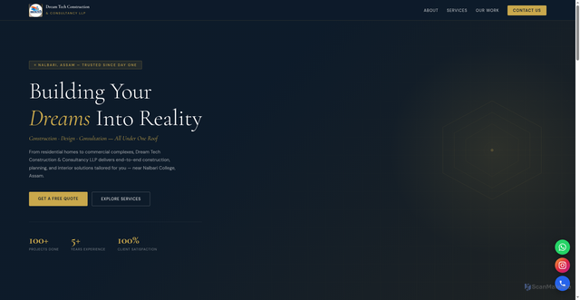 Security scan screenshot of https://dreamtech-p0njn91tch.edgeone.app/