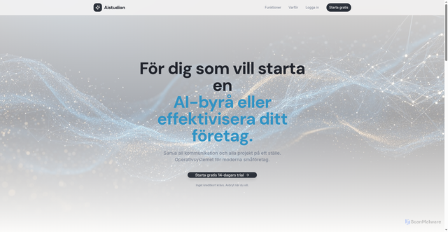Security scan screenshot of https://ai-studion.se