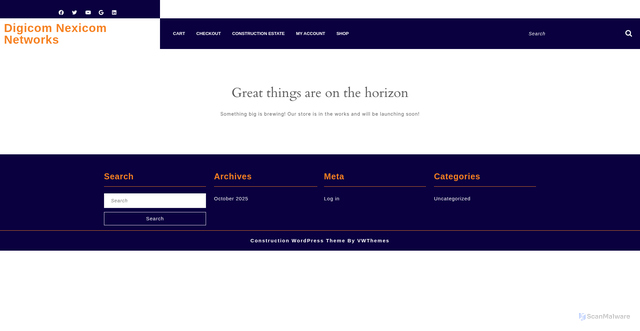 Security scan screenshot of https://digicomnexicomnetworks.co.ke/?p=16