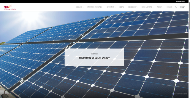 Security scan screenshot of https://energy.mit.edu/research/future-solar-energy/