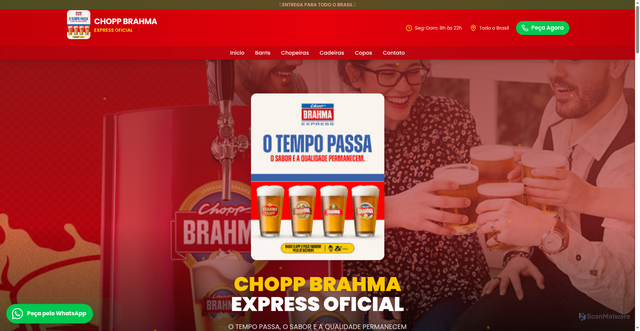 Security scan screenshot of https://v0-barril-de-chopp.vercel.app/