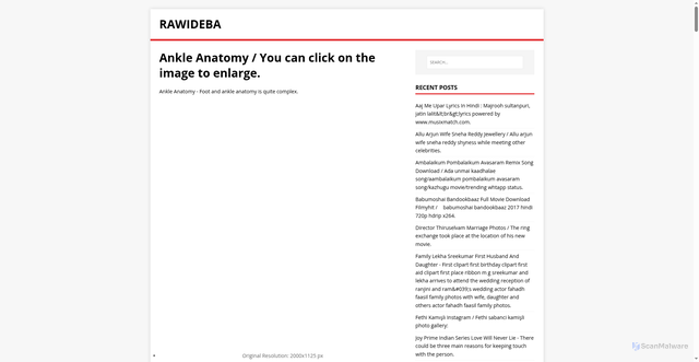 Security scan screenshot of https://abedewar.pages.dev/posts/ankle-anatomy/