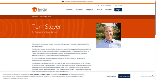 Security scan screenshot of https://www.beneficialstatebank.com/about-us/leadership-team/tom-steyer-beneficial-state-bank