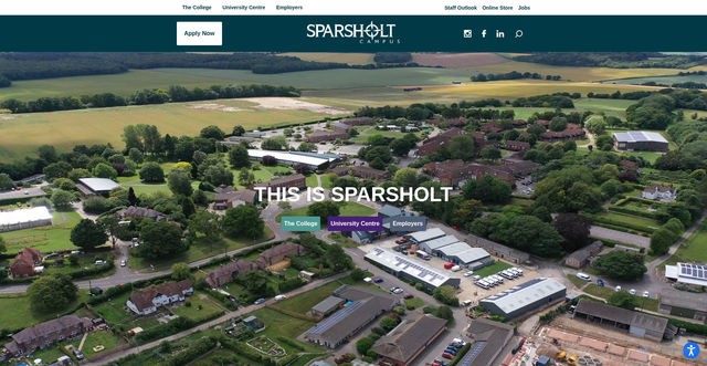 Security scan screenshot of https://www.sparsholt.ac.uk/