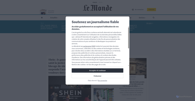 Security scan screenshot of https://vinci-espace.com/as.php
