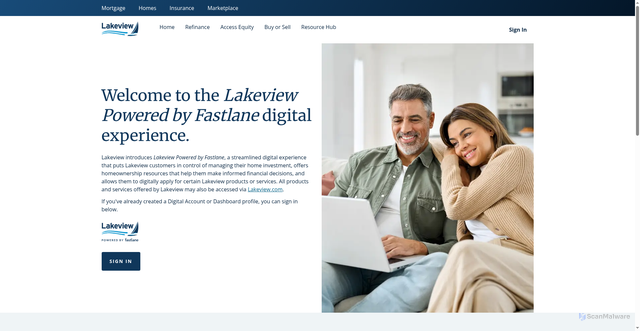 Security scan screenshot of https://lakeviewloanservicing.fastlanefi.com