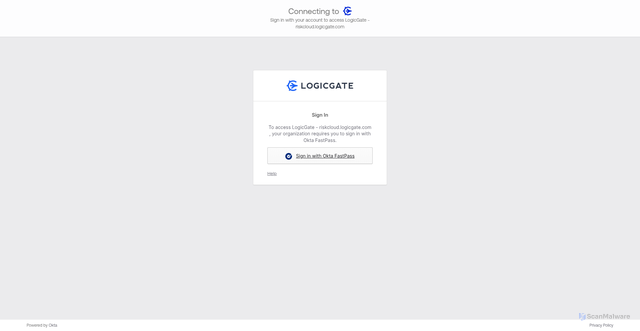 Security scan screenshot of https://riskcloud.logicgate.com