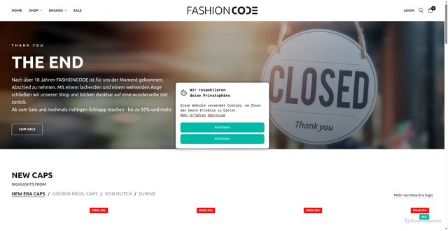 Security scan screenshot of https://fashioncode.de