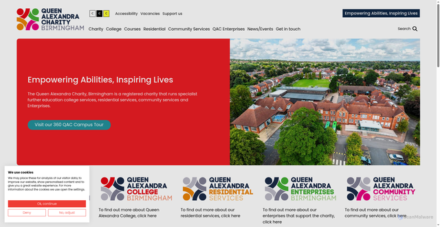 Security scan screenshot of https://www.qac.ac.uk/